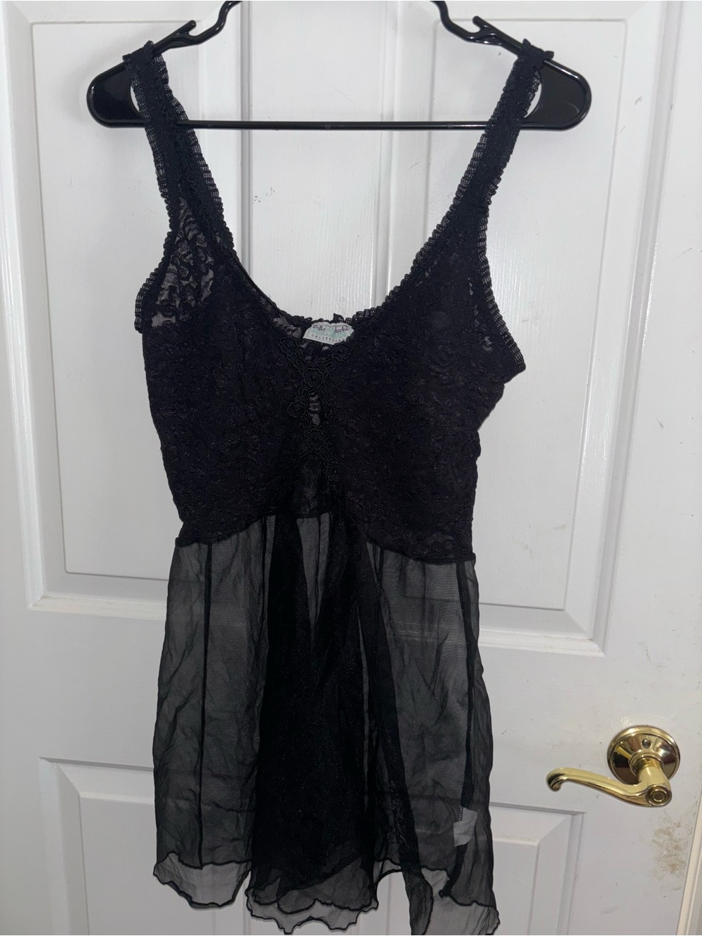 Vintage Delta Burke Collection Black Nighty